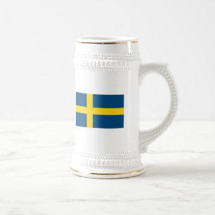 Schweden-Flaggen-Tasse Bierglas