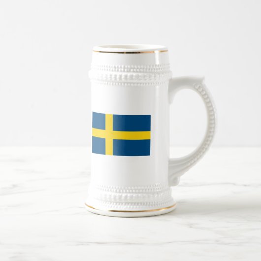 Schweden-Flaggen-Tasse Bierglas (Rechts)