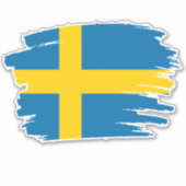 Schweden Flaggenaufkleber Aufkleber (Vorderseite)