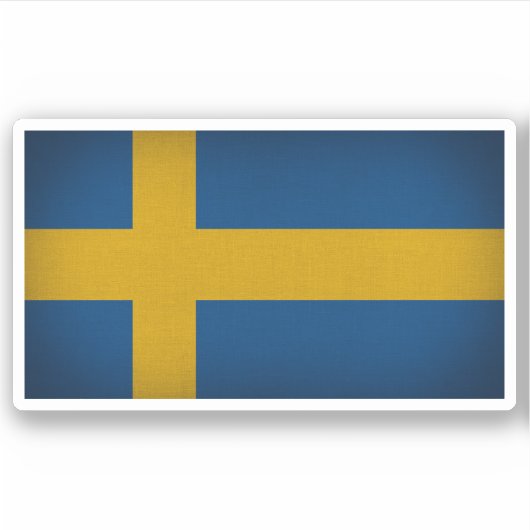 Schweden Flaggenaufkleber Aufkleber (Vorderseite)