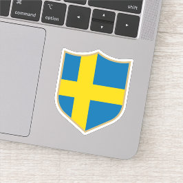 Schweden Flaggenemblem Patriotic Travel Aufkleber