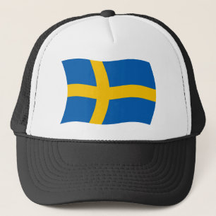 Schweden Flaggenmütze Truckerkappe