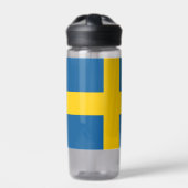 Schweden Flasche, patriotische schwedische Flagge Trinkflasche (Vorderseite)