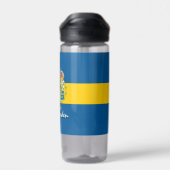 Schweden Flasche, patriotische schwedische Flagge Trinkflasche (Rückseite)
