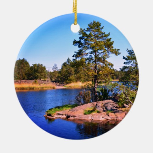 Schweden, Foto, Keramik Ornament (Hinten)