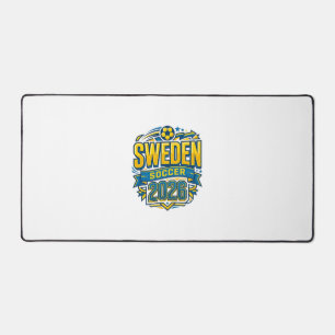 Schweden Fußball 2026 Fußball Fett Land Typografie Schreibtischunterlage