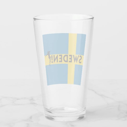 Schweden Fußball Glas (Rückseite)