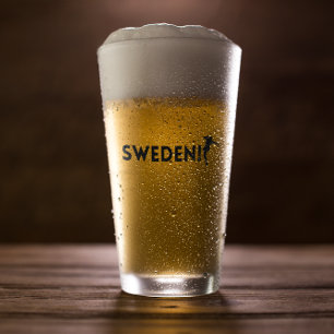Schweden Fußball Glas