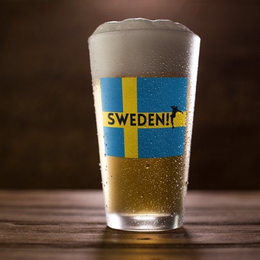 Schweden Fußball Glas