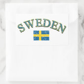 Schweden Fußball Rechteckiger Aufkleber (Tasche)