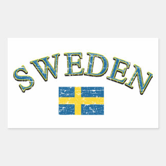 Schweden Fußball Rechteckiger Aufkleber