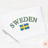 Schweden Fußball Rechteckiger Aufkleber (Umschlag)