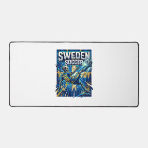 Schweden Fußball Skelett Stürmer Nationen Poster S Schreibtischunterlage