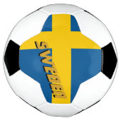 Schweden Fußball und Schwedische Flagge / Sport (Gedreht)