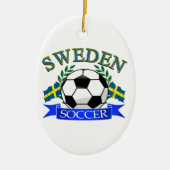 Schweden-Fußballentwürfe Keramikornament (Vorne)