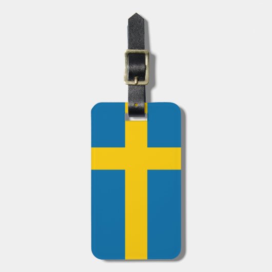 Schweden Gepäckanhänger (Vorderseite vertikal)