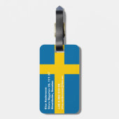 Schweden Gepäckanhänger (Rückseite vertikal)