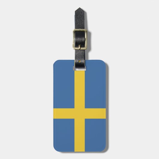 Schweden Gepäckanhänger (Vorderseite vertikal)