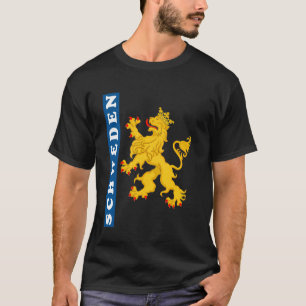Schweden Geschenk Flagge Sverige Vintage Schweden T-Shirt