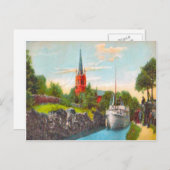 Schweden Gota Canal, 1925 Postkarte (Vorne/Hinten)