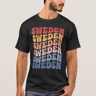 Schweden Groovy Retro Swede T-Shirt