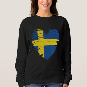 Schweden Herz Schwedische Flagge Schwedischer Prei Sweatshirt