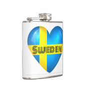 Schweden Herzenflagge Flachmann (Rechts)