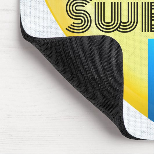 Schweden Herzenflagge Mousepad (Ecke)
