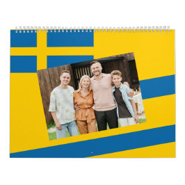 Schweden | Hinzufügen Ihres Fotos Schwedische Flag Kalender
