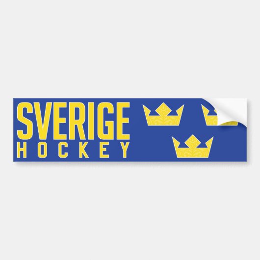 Schweden-Hockey Autoaufkleber (Vorne)