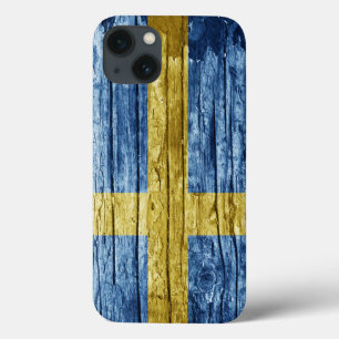 Schweden Holzflagge Case-Mate iPhone Hülle