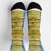 Schweden Holzflagge Socken (Oben)
