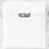 Schweden in Designs Quadratischer Aufkleber (Tasche)