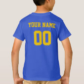 Schweden Individuelle Name & Number Football Kids T-Shirt (Rückseite)