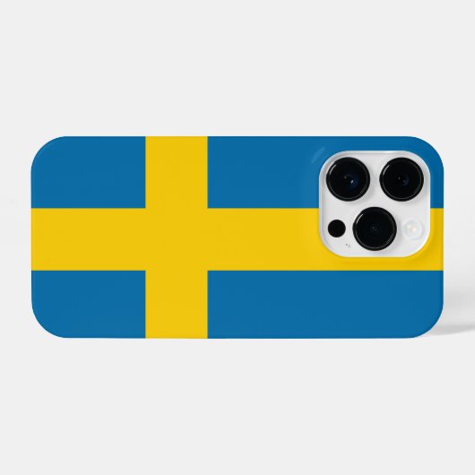 Schweden iPhone Hülle (Rückseite (Horizontal))