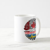 Schweden Kanadisches Tree-Roots-Flag Kaffeetasse (VorderseiteRechts)