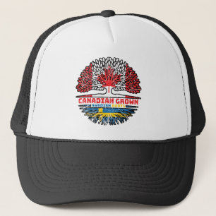 Schweden Kanadisches Tree-Roots-Flag Truckerkappe