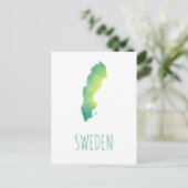 Schweden Karte (Stehend Vorderseite)