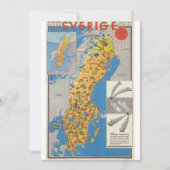 Schweden Karte (Vorderseite)