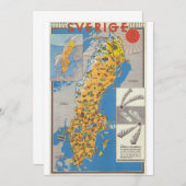 Schweden Karte (Vorne/Hinten)