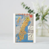 Schweden Karte (Stehend Vorderseite)