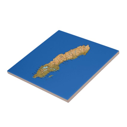 Schweden Karte Fliese (Seite)