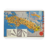 Schweden Karte Magnet (Horizontal)