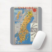 Schweden Karte Mousepad (Mit Mouse)