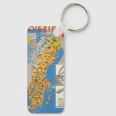 Schweden Karte Schlüsselanhänger (Rückseite)
