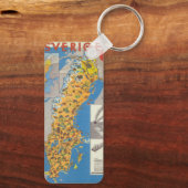 Schweden Karte Schlüsselanhänger (Rückseite)