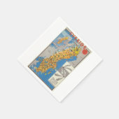 Schweden Karte Serviette (Ecke)