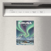 Schweden Kiruna Aurora Northern Lights Magnet (In Situ (Geschirrspüler))