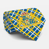 Schweden - Krawatte, Mode, schwedisches Flaggenges Krawatte (Gerollt)