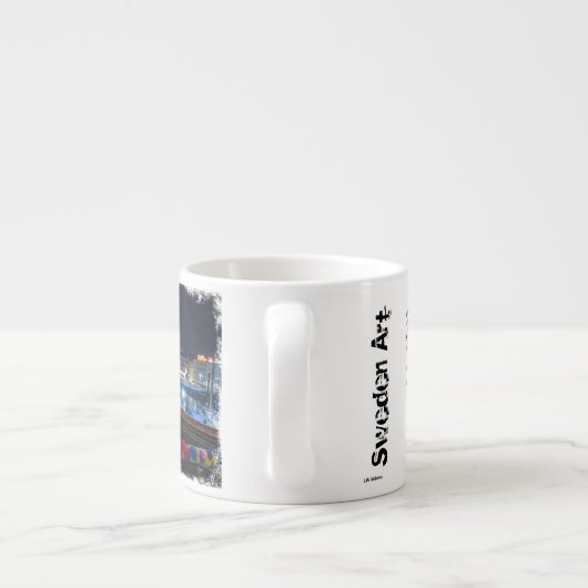 Schweden-Kunst - Stockholm-Sammlung - Winter 2017 Espressotasse (Rückseite)